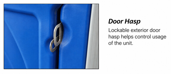 exterior door hasp to control unit usage